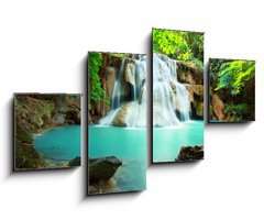 Obraz 4D tydln - 100 x 60 cm F_IS54325516 - Huay mae kamin waterfall