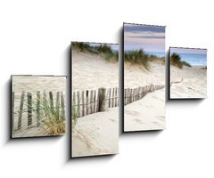 Obraz   Grassy sand dunes landscape at sunrise, 100 x 60 cm