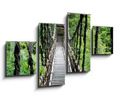 Obraz   Pont de lianes Kazura bashi Oku Iya, Shikoku, Japon, 100 x 60 cm