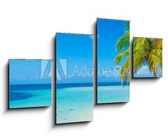 Obraz 4D tydln - 100 x 60 cm F_IS56105432 - Traum Insel in der Karibik