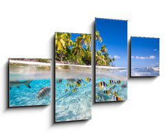 Obraz 4D tydln - 100 x 60 cm F_IS57894444 - Tropical island