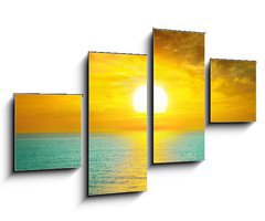 Obraz 4D tydln - 100 x 60 cm F_IS58282412 - Beautiful sunset above the sea