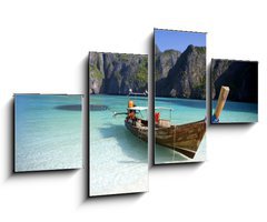 Obraz 4D tydln - 100 x 60 cm F_IS5876795 -  Maya Bay, Koh Phi Phi Ley, Thailand. - Maya Bay, Koh Phi Phi Ley, Thajsko.