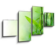 Obraz 4D tydln - 100 x 60 cm F_IS58926337 - bamboo stalks on water