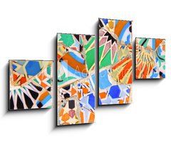 Obraz 4D tydln - 100 x 60 cm F_IS60928909 - Barcelona, Spain - Gaudi mosaic
