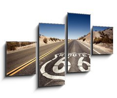 Obraz 4D tydln - 100 x 60 cm F_IS61077267 - Famous Route 66 - Slavn cesta 66