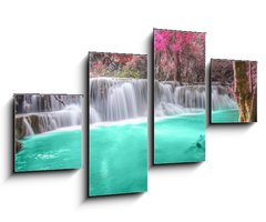 Obraz   Deep forest Waterfall in Kanchanaburi, 100 x 60 cm