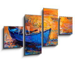 Obraz   Boat and ocean, 100 x 60 cm