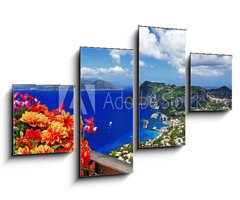 Obraz 4D tydln - 100 x 60 cm F_IS62746100 - beautiful Capri island - Italian travel series