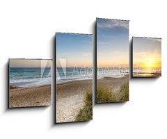 Obraz 4D tydln - 100 x 60 cm F_IS63072638 - Sunset Beach - Pl pi zpadu slunce