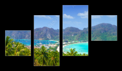 Obraz 4D tydln - 100 x 60 cm F_IS63161096 - Panorama of Phi phi island, Krabi, Southern of Thailand.