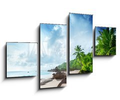 Obraz   sunset on Seychelles beach, 100 x 60 cm