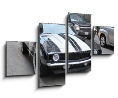 Obraz 4D tydln - 100 x 60 cm F_IS65500972 - American muscle car on a street in Chicago