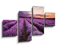 Obraz 4D tydln - 100 x 60 cm F_IS67101822 - Sunrise in Lavender Field