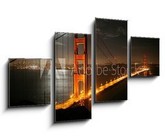 Obraz 4D tydln - 100 x 60 cm F_IS673675 - golden gate