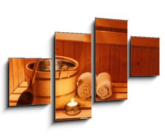 Obraz   Wellness und Spa in der Sauna, 100 x 60 cm