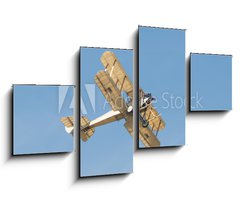 Obraz 4D tydln - 100 x 60 cm F_IS68354408 - vintage linen covered biplane circa WW1 - vintage povleen pokryt dvouplonk circa WW1