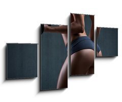 Obraz 4D tydln - 100 x 60 cm F_IS68575328 - Very sexy young beautiful ass in thong. Beautiful athletic woman