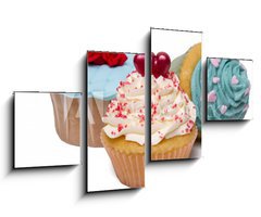 Obraz 4D tydln - 100 x 60 cm F_IS68650836 -  original and creative cupcake designs - originln a kreativn design koku
