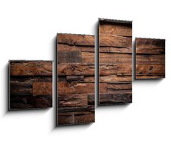 Obraz 4D tydln - 100 x 60 cm F_IS69424905 - design of dark wood background