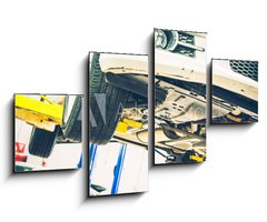 Obraz 4D tydln - 100 x 60 cm F_IS69826596 - Lifted Car Maintenance