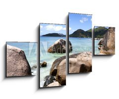 Obraz   beach in Seychelles islands, 100 x 60 cm