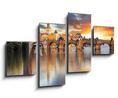 Obraz 4D tydln - 100 x 60 cm F_IS71073714 - Prague - Charles bridge, Czech Republic
