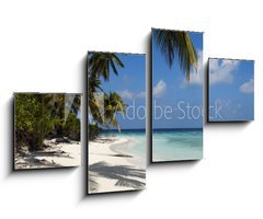 Obraz 4D tydln - 100 x 60 cm F_IS71231291 - tropical island palm sea and sky