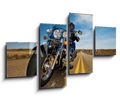 Obraz 4D tydln - 100 x 60 cm F_IS7165780 - Motorcycle riding - Jzda na motocyklu