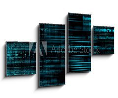Obraz 4D tydln - 100 x 60 cm F_IS72269104 - Abstract computer code background