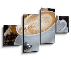 Obraz 4D tydln - 100 x 60 cm F_IS7254216 - Painted Coffee - Malovan kva