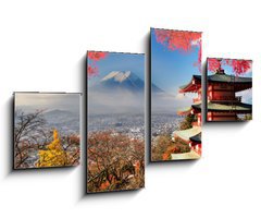 Obraz 4D tydln - 100 x 60 cm F_IS72848283 - Mt. Fuji with fall colors in Japan.