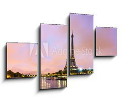 Obraz   Paris cityscape with Eiffel tower, 100 x 60 cm