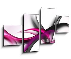 Obraz 4D tydln - 100 x 60 cm F_IS74046306 - elegant abstract waves