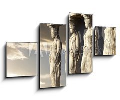 Obraz 4D tydln - 100 x 60 cm F_IS76623104 - Caryatids, erechtheum temple on Acropolis of Athens, Greece