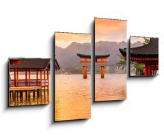 Obraz 4D tydln - 100 x 60 cm F_IS77248039 - Miyajima Torii gate, Japan.