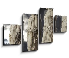 Obraz 4D tydln - 100 x 60 cm F_IS77826617 - Caryatids, erechtheum temple on Acropolis of Athens, Greece