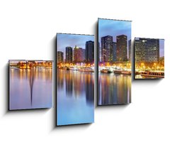 Obraz 4D tydln - 100 x 60 cm F_IS78160118 - Paris skyline with Eiffel tower in background
