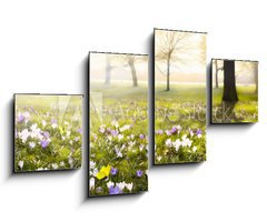 Obraz 4D tydln - 100 x 60 cm F_IS78313786 - abstract sunny beautiful Spring background - abstraktn slunn krsn jarn pozad