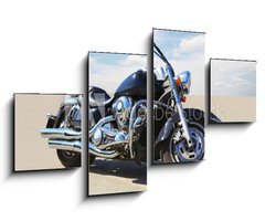 Obraz 4D tydln - 100 x 60 cm F_IS79719498 - motorcycle on asphalt