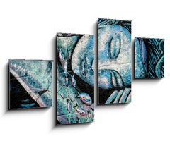 Obraz 4D tydln - 100 x 60 cm F_IS80866582 - Graffiti femme endormie