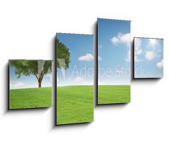 Obraz   Landschaft mit Baum, 100 x 60 cm