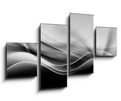 Obraz 4D tydln - 100 x 60 cm F_IS84964363 - Black White Design Abstract