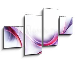 Obraz 4D čtyřdílný - 100 x 60 cm F_IS85107105 - Elegant Fractal Waves Design