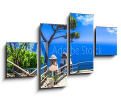 Obraz 4D tydln - 100 x 60 cm F_IS85260412 - beautiful  Ravello village,view with church. Amalfi coast, Italy