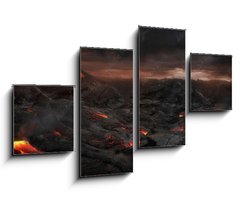 Obraz 4D tydln - 100 x 60 cm F_IS85978713 - Volcanic landscape