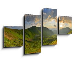 Obraz   Sunset in summer mountains, 100 x 60 cm