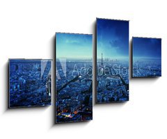 Obraz   Paris skyline at sunset, France, 100 x 60 cm