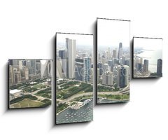 Obraz 4D tydln - 100 x 60 cm F_IS9395824 - Amazing photo of Chicago  s downtown area along Lake Shore Drive