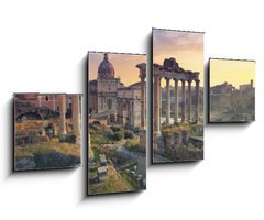 Obraz 4D tydln - 100 x 60 cm F_IS98167076 - Roman Forum. Image of Roman Forum in Rome, Italy during sunrise.